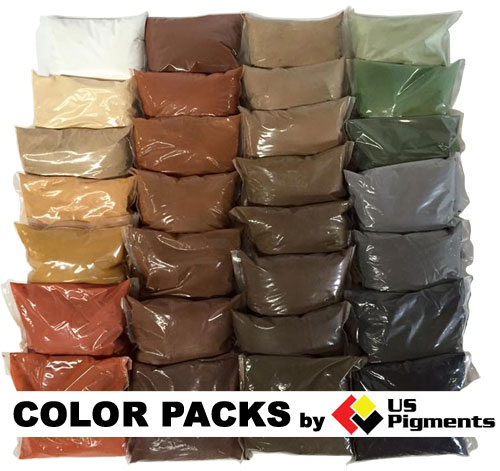 US Pigments Concrete Color Packs for Easy Concrete Color Solution at Mix Time for Any Project Large or Small - Advertisement