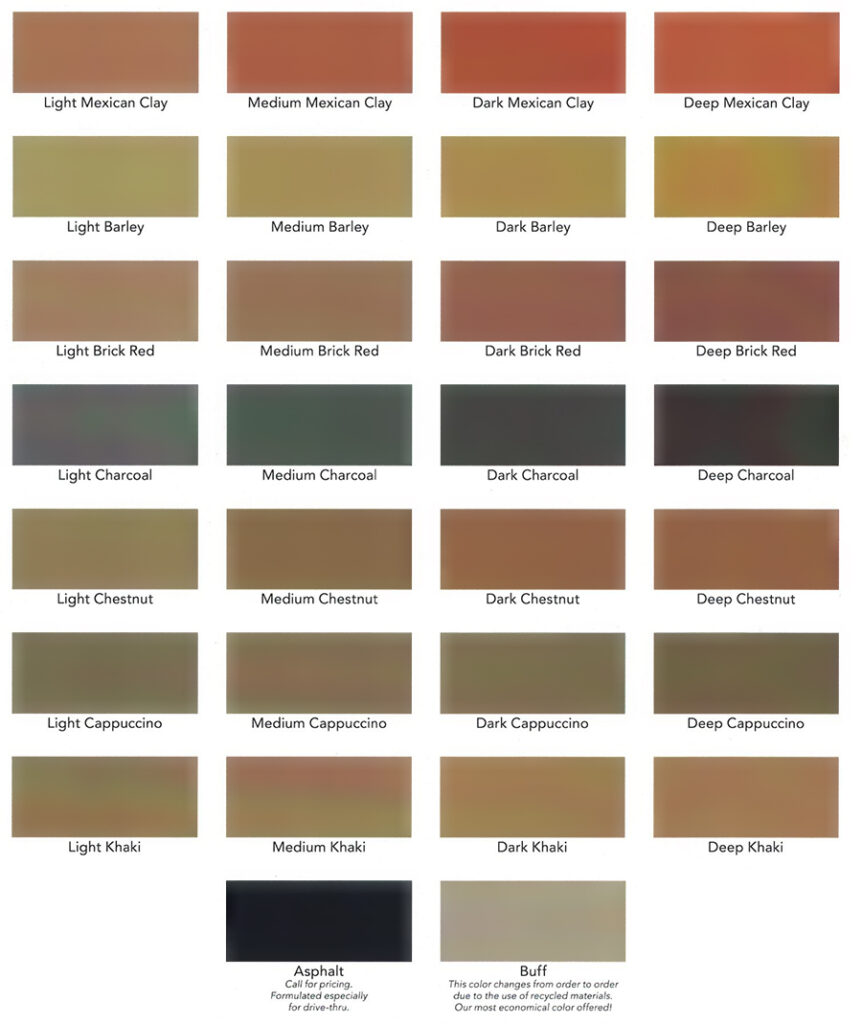 US Pigments Concrete Colors and Concrete Color Solutions at Mix Time for Any Concrete Project Large or Small - Image of Concrete Color Chart